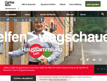 Tablet Screenshot of caritas-linz.at